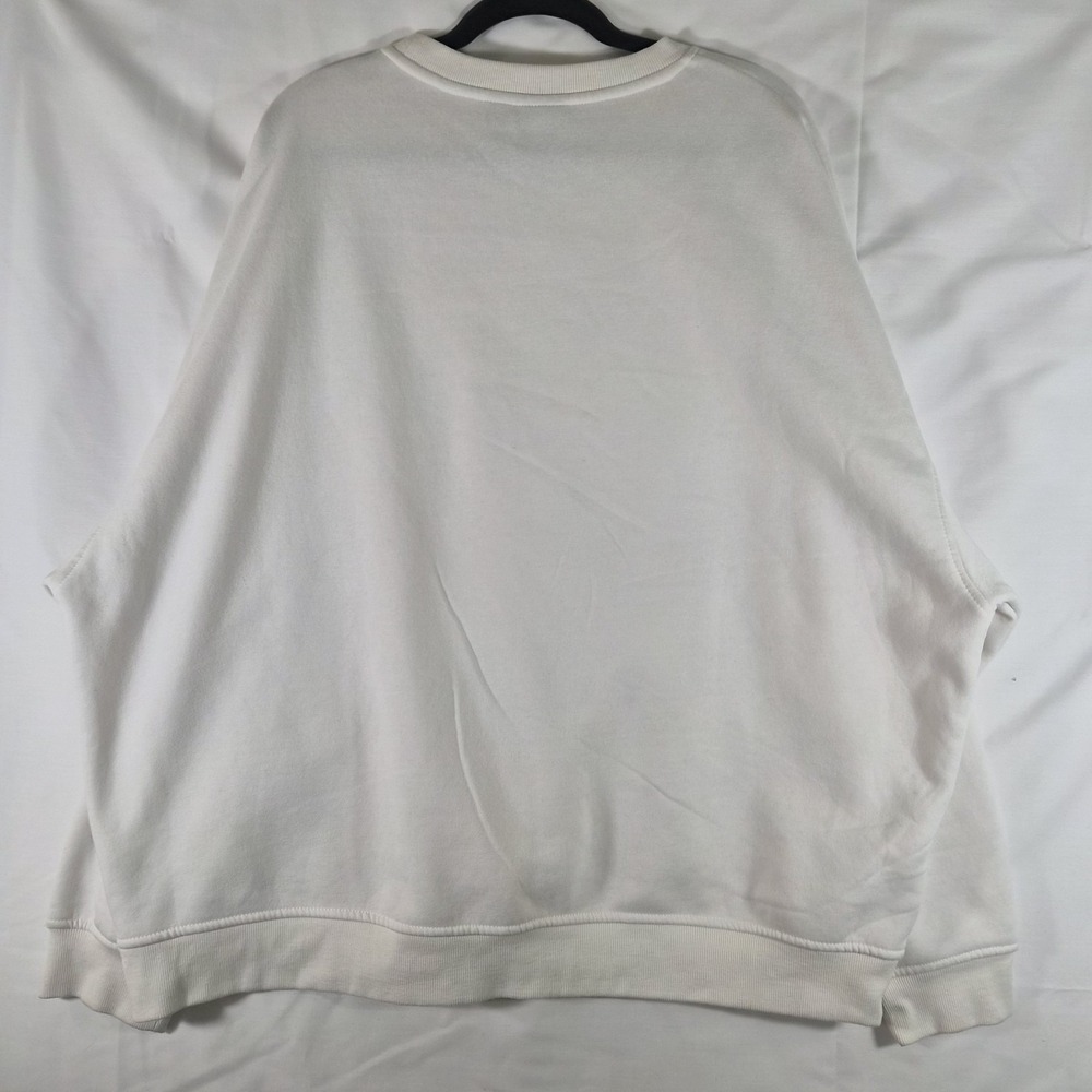New York Jets Sweatshirt Mens XL White Crewneck NFL Football Spellout Logo - Picture 2 of 9